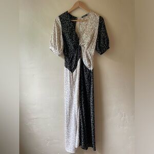 Nasty Gal floral print midi dress